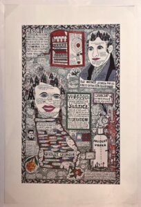 Absolut Georgia 40”x26” by Howard Finster