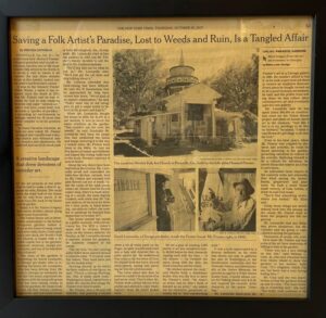 New York Times Feature Article 12 ½”x 12 ½” Black Molding